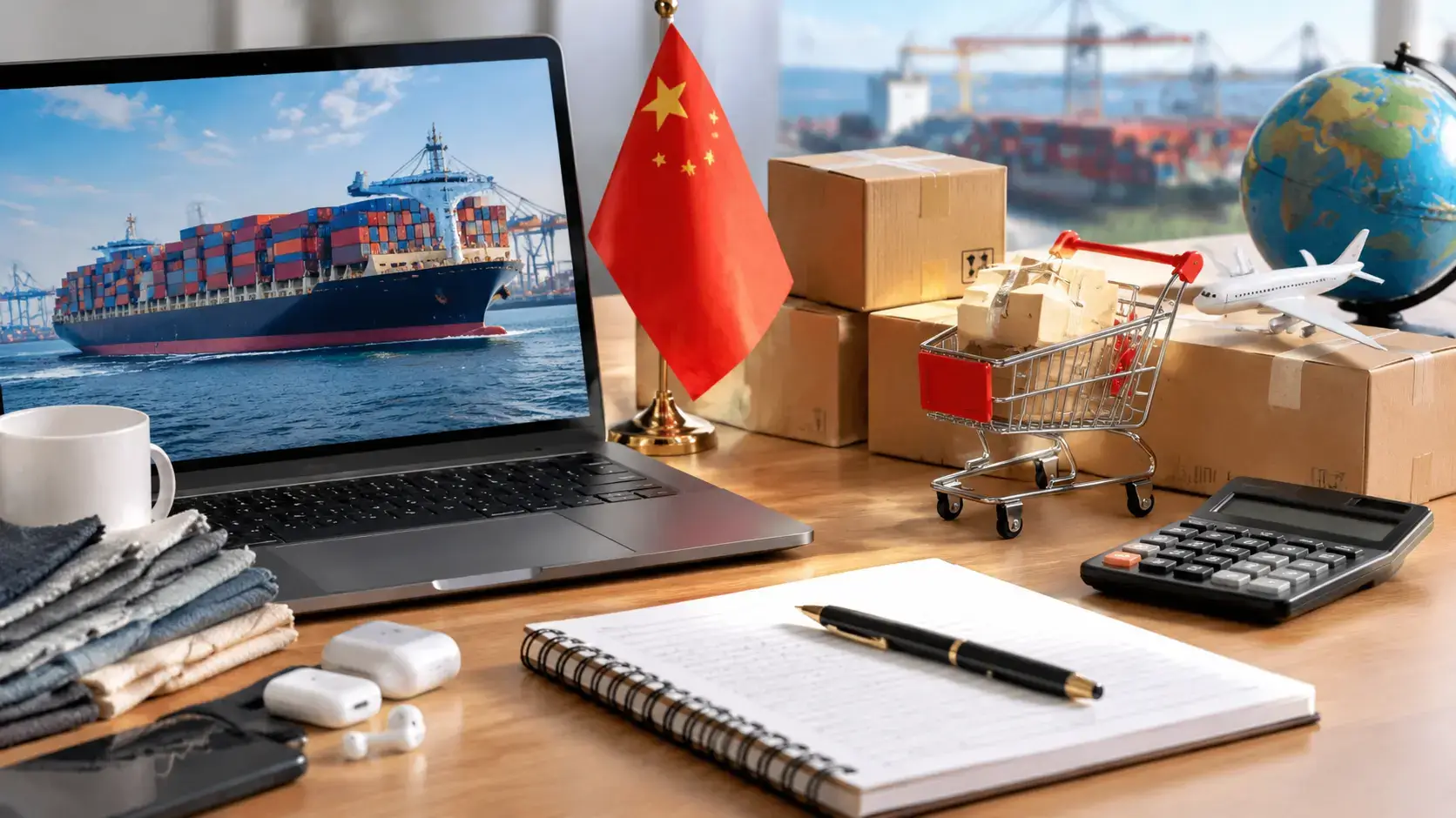 Buyer reviewing quotes and shipping terms when buying from China